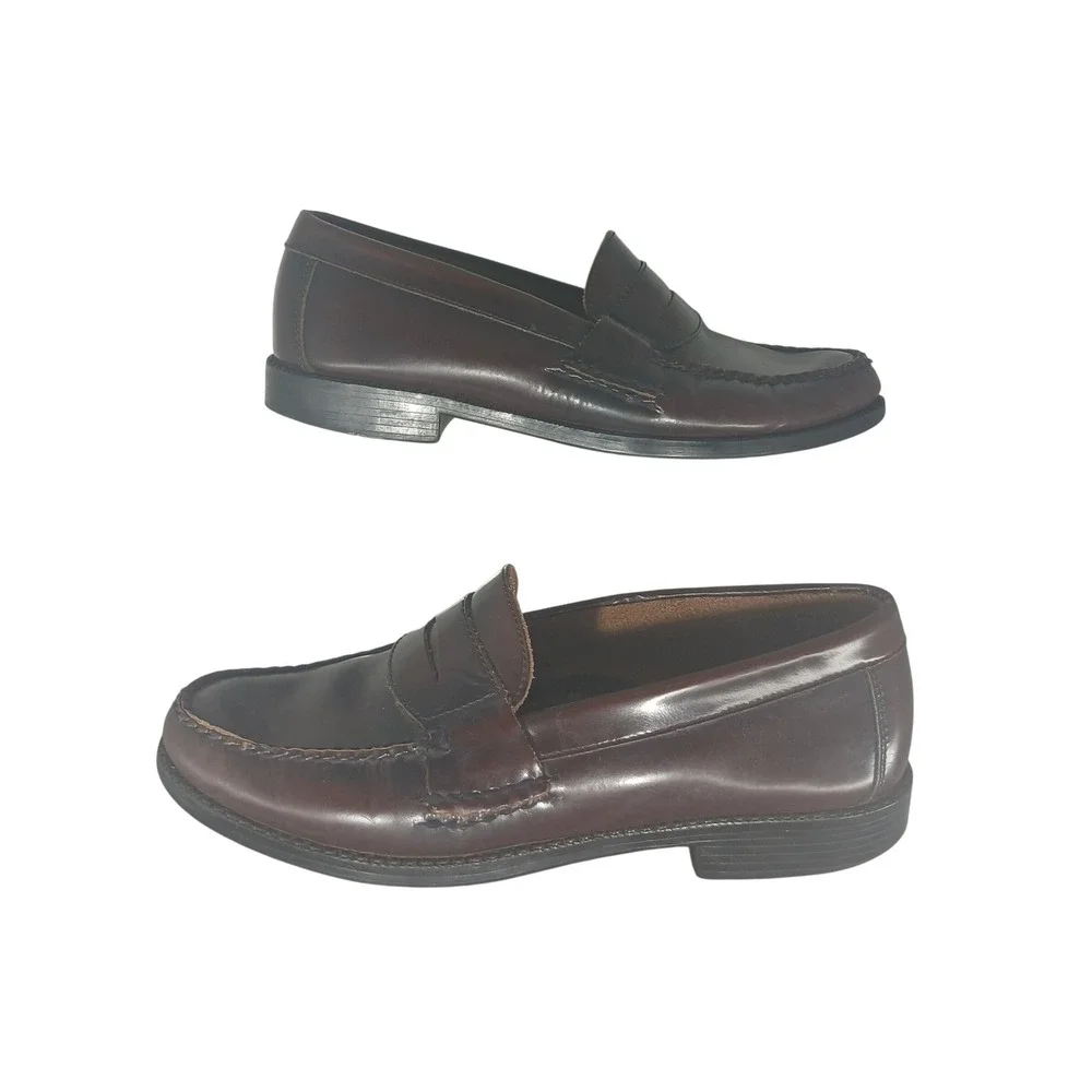 Bostonian Mens Brown Leather Penny Loafers Dress Shoes Size 8M‎